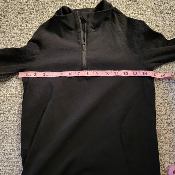 Lululemon Black Quarter Zip Pullover Women's Size 2 - Picture 8 of 8